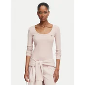 Guess Bluza V4BP07 K8RT2 Roza Slim Fit