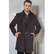 PLT9401 DEWBERRY MENS COAT-PATTERNED ANTHRACITE