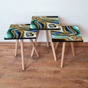 HANAH HOME Set 3 stocica 3Shp110 Multicolor