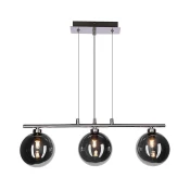 Luster na sajli SOMUL 3xG9/20W/230V zadimljeno crna