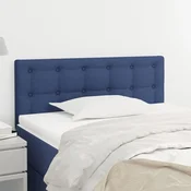 vidaXL Posteljno vzglavje modro 80x5x78/88 cm blago