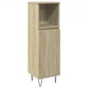 Vidaxl Kopalniška omarica sonoma hrast 30x30x100 cm inženirski les