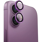 UNIQ Optix Aluminum Camera Lens Protector iPhone 16 6.1 / 16 Plus 6.7 grape pink camera lens glass with applicator (UNIQ-IP6.1-6.7(2024)-ALENSGPNK)