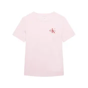 Calvin Klein Jeans Majica Chest Monologo IU0IU00719 Roza Regular Fit