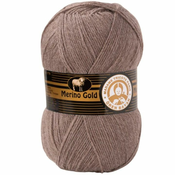 Preja za pletenje Madame Tricote Paris Merino Gold 100 g | izberite barvo - rjava