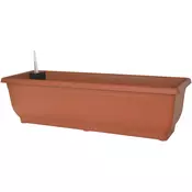 eoshop Samozalivalni balkonski korito AQUA GLORIA 80 cm, terakota, brez podstavka