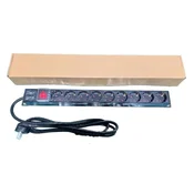 ExeLink Razvodni PDU panel za rack 19 in, sa 9 uticnih mesta, kabl 2m (aluminijum) ( EXE119 )