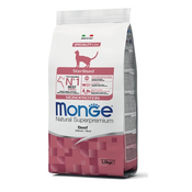 Monge cat Monoprotein Sterilised govedina 1,5kg - Govedina - Odrasla mačka - Monge - 1,5 kg