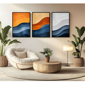 WALLXPERT Dekorativna uramljena MDF slika (3 komada) Mp3 00102 21 x 30
