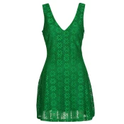 Desigual Cocktail obleka 25SWVW53 Zelena Slim Fit