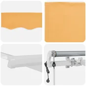 vidaXL vidaXL Vlečna tenda Peščena 600 × 300 cm 100% poliester in aluminij, (5000252175)