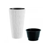 PROSPERPLAST PR DPSP300-S449 Saksija Sandy slim 30x52cm, Bela