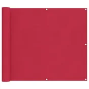 Vidaxl Balconska mreža Burgundija 90 x 1000 cm PU premazan oxford alu