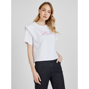 Womens White T-shirt with shoulder pads KARL LAGERFELD - Women