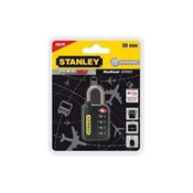 STANLEY Katanac za torbe, 30mm sa cetiri šifre, Crni