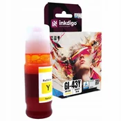 Inkdigo tusz GI43Y kompatybilny z Canon Pixma G540 G640 Certyfikat TÜV