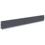 Vidaxl Robovi trave 30 szt. 103 x 15 cm Jeklo Antracit