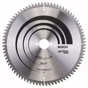 BOSCH List kružne testere Optiline Wood 250 x 30 x 3.2 mm. 80 (2608640645)