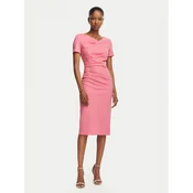 Rinascimento Cocktail obleka CFC0129420003 Roza Slim Fit