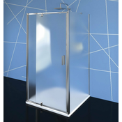 Tristranski zaslon EASY LINE, 900–1000 x 1000 mm, vrtljiva vrata, L/D različica, steklo Brick - 38