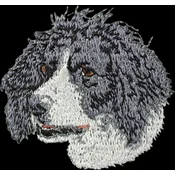 shumee Münsterländer - našitek v obliki psa, vezeni našitek, edinstvena dekoracija nahrbtnika Art-Dog