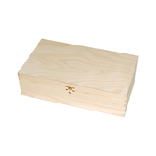 Lesena škatla za dve steklenici vina 35 x 20 x 9.8 cm