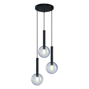 NIKO CRNA viseca lampa 3xG9