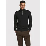 Jack & Jones Pulover Emil 12189339 Črna Regular Fit