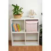 Aberto Design Korpa za odlaganje stvari YLC-K028, 30x30x30cm, Belo-roze