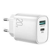 Punjac 20W Dual-Port (QC3.0+PD) Joyroom L-QP2011 (bijeli)