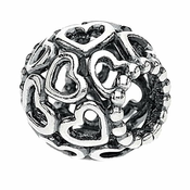 PANDORA srčna kroglica 790964 (srebro 925/1000), srebrna