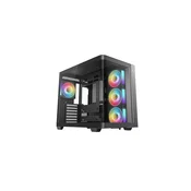 DEEPCOOL ATX CG530U 4F kucište, bez napajanja, crno, s staklenim panelima