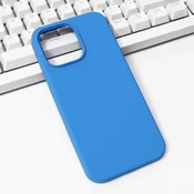 TERACELL Maska za telefon iPhone 15 Pro 6.7, Silikonska, Plava