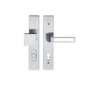 Varnostna armatura TWIN VISTA HTSI DEF (CH-SAT), ročaj desno/ročaj, Odprtina za cilindrični vložek PZ, Twin CH-SAT (krom mat), 92 mm