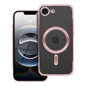 shumee Ovitek Electro MAG, združljiv z MagSafe, za iPhone 16e (SE 4 2025), roza zlat