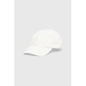 Pamucna kapa sa šiltom Polo Ralph Lauren boja: bijela, s aplikacijom