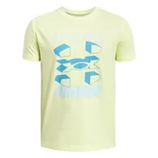 Under Armour B SPLIT BIG LOGO SS, maja o.kr, rumena 1390003