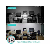 Krüger&Matz WIFI brezžična vrtljiva 2MPX full HD videonadzorna kamera IR LED PIR