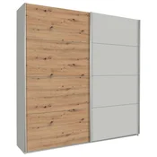 Modern Living Omara Z Drsnimi Vrati Feldkirch, Siva, Barva Hrasta