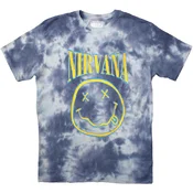 Nirvana Happy Face Blue Stroke (Wash Collection) Blue XL Majica