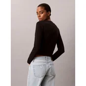 Calvin Klein Jeans LS MONOLOGO BABY TEE Črna