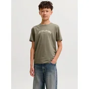 Jack & Jones Junior Majica JJAVERY temno siva / barva blata