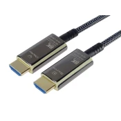 PremiumCord Ultra High Speed HDMI 2.1 optični kabel 8K@60Hz, pozlačen 15 m