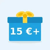Presenečenje v vrednosti 15 €+