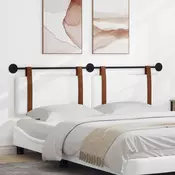 Vidaxl Visoki naslon za glavo Bela 190 x 55 x 5 cm Antikni PU
