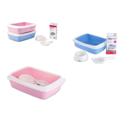 Savic Toalet za macke Iriz starter kit - Roze 42x31x12.5cm