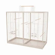 Kletka za ptice Verra 125,5 x 61 x 109/127 cm BEŽ