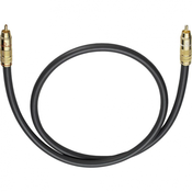Oehlbach Cinch avdio priključni kabel [1x cinch vtič - 1x cinch vtič] 10 m antracitna pozlačeni kontakti Oehlbach NF 214 SUB