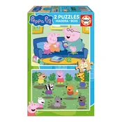 Drvene puzzle Peppa Pig Educa 2x25 komada