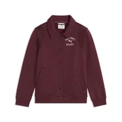PUMA Varsity Bomber Jacket Kids, Clothing, Ruby Shimmer, 6-7Y